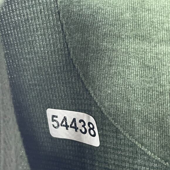 DULUTH TRADING Shirt Mens 2XL Waffle Thermal Mock Henley Cotton Blend Green - Picture 12 of 12